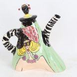 SWAK by LYNDA CORNIELLE - an Art Deco style Character Collectables Whimsical 2002 retro teapot,
