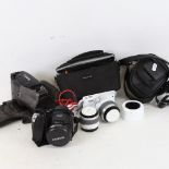 3 Vintage cameras, including Nikon 1 Nikkor digital (3)