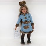 A limited edition Peggy Dey doll "Jordan" no. 92/300, with certificate