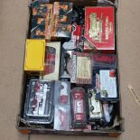 A group of Vintage toy fire engines and vehicles, including Matchbox Models of Yesteryear, Days Gone