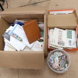 Various Vintage stamps, booklet panes etc (boxful)