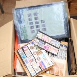 Various Vintage stamps, booklet panes etc (boxful)