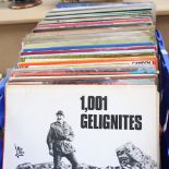 Various Vintage vinyl LPs and records, including The Beatles, The Temptations, Madness etc (boxful)