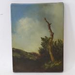 Alan Rankle, oil on canvas, landscape, signed verso, 24cm x 18cm