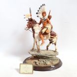 A large Country Artists resin sculpture group, Spirit of the Plains, by Richard Sefton, limited