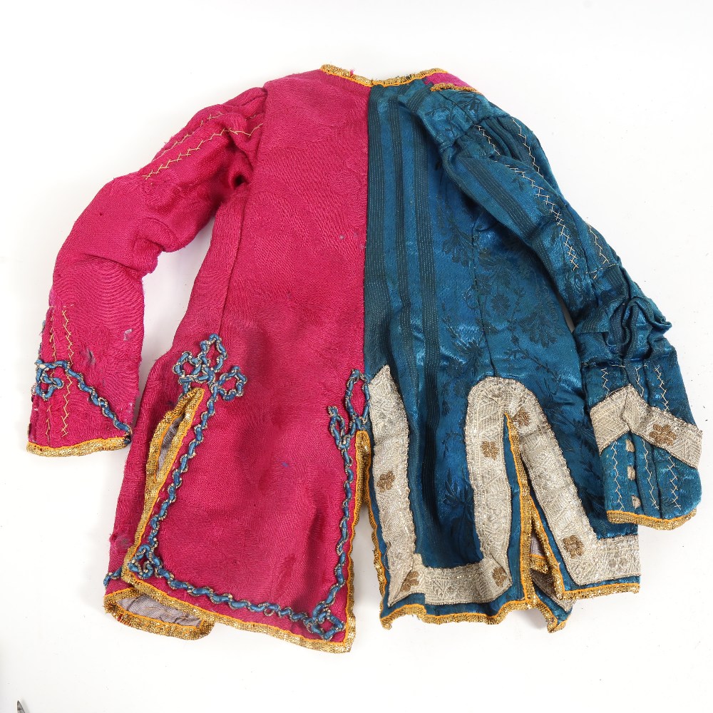 An Antique hand stitched and embroidered miniature jacket, possibly for a performing monkey, - Image 2 of 2