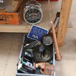 Various collectables, including 1981 Royal Wedding commemorative stamps, copper and brass post horn,