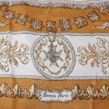 HERMES - a Vintage French silk scarf, Ludovicus Magnus, 86cm x 86cm