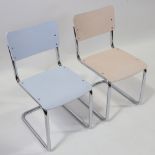 MART STAM for Thonet, 2 S43K children's chairs, with makers label, height 61cm Good condition, light
