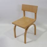 KONSTANTIN GRCIC for Montina, Italy, a Cramer laminated bentwood chair 1995, height 60cm Good