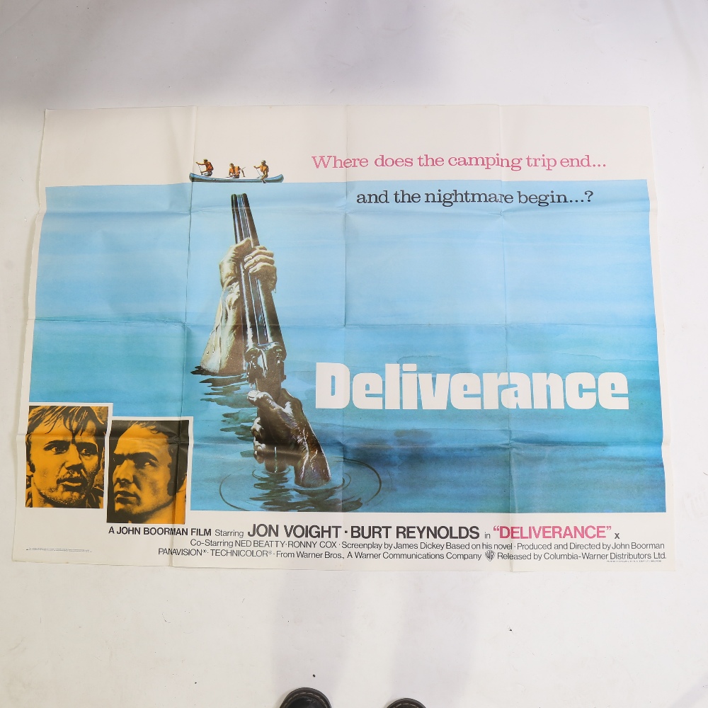 Film Poster - Deliverance (Warner Brothers, 1972), British Quad (30" X 40") Excellent condition,