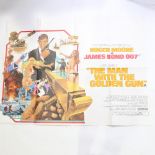 Film poster - James Bond - The Man With The Golden Gun (UA 1974) British Quad, 30" x 40" Excellent