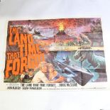 Film Poster - The Land That Time Forgot (British Lion, 1975) Original British Quad, artwork by Tom