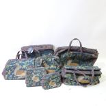 A set of French tapestry design luggage made exclusively for The Savoy Hotel, Yardby Bags made by