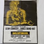 Film Poster - James Bond - Goldfinger (UA 1964) British Double Crown, 1969 re-release, 20" x 30"