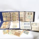 5 albums of German banknotes and Notgeld, including Empire, Reich and East German notes. Most
