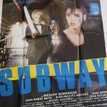 Film Poster - Subway (1985) Italian two-fogli 39" x 55" Excellent condition - folded, 2 inch tear to