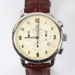 CHRISTOPHER WARD - a stainless steel C3 Malvern quartz chronograph wristwatch, ref. C3SWT, circa