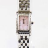 LONGINES - a lady's stainless steel Dolce Vita quartz wristwatch, ref. L5.158.0, circa 2015, pink