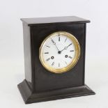 A 19th century French slate-cased 8-day mantel clock, by A Brocot & Delettrez of Rue Charlot N62