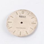 ROLEX - a Vintage Oyster Royal wristwatch dial, silvered face with baton hour markers, diameter 25.
