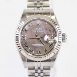 ROLEX - a lady's stainless steel Oyster Perpetual Datejust automatic wristwatch, ref. 79174, circa
