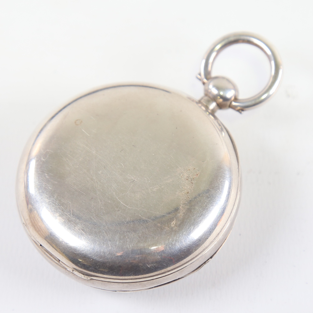 A 19th century silver-cased open-face keywind Marine Chronometer deck pocket watch, by Frodsham of - Image 2 of 12