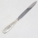 A Liberty & Co Edwardian Art Nouveau silver-handled paper knife, possibly designed by Archibald