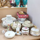 Various ceramics, including Rosenthal Maria pattern fruit bowl, German and Rosenthal plates, Bjorn