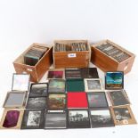 A quantity of Vintage magic lantern slides, scenes including Norway and Southborough (3 boxes)