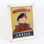 A Vintage Middlemass Forfar Scotch Shortbread illuminating shop window advertising sign, height 31cm