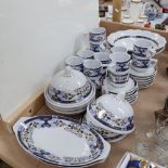 A Russian porcelain coffee service and matching bowls