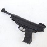 A Webley Typhoon .22 calibre air pistol, break barrel action, serial no. 020701354, length 38cm