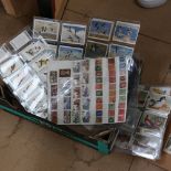 Cigarette cards, postage stamps, album of film stars etc