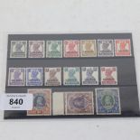 POSTAGE STAMPS - Bahrain stamps - 1941R, 2R marginal, and 5R SG32/34 mint, and 1942 - 945 King