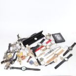 A large quantity of mixed wristwatches