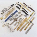 Various wristwatches, pocket watches etc (boxful)