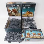 3 boxes of Warhammer 40,000 plastic assembly toy kits (3)