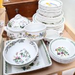 Portmeirion Botanic Garden side dessert and dinner plates, matching bowls, tureen etc