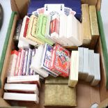 A large quantity of boxed playing cards