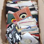 Various Vintage vinyl 45s and singles (boxful)