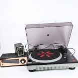 ION - a modern iTT02 turntable, a Pye High Fidelity VHF tuner, and a Vintage Brownie model D