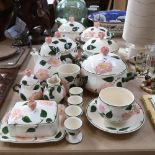 Villeroy & Boch Wild Rose pattern tureens, teapot, butter dish etc