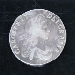 Charles II (1660 - 85), silver 1667 crown, second bust