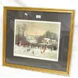 Helen Bradley, colour print, Plymouth Grove Manchester, signed in pencil, image 29cm x 37cm, framed