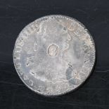 George III (1760 - 1820), oval countermark upon silver 1792 Spanish Eight Reales Dollar of King