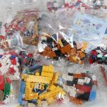 A box of various LEGO, including super heroes (boxful)