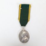 A George V Territorial Efficiency medal to 2060 Sgt J F Arnfield RWF