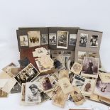 A large quantity of 19th and early 20th century photographs and ephemera, including some albums (