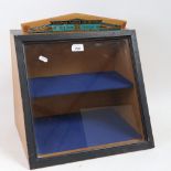 A Christopher Johnson cutlery shop display cabinet, W39cm, H40cm, D30cm